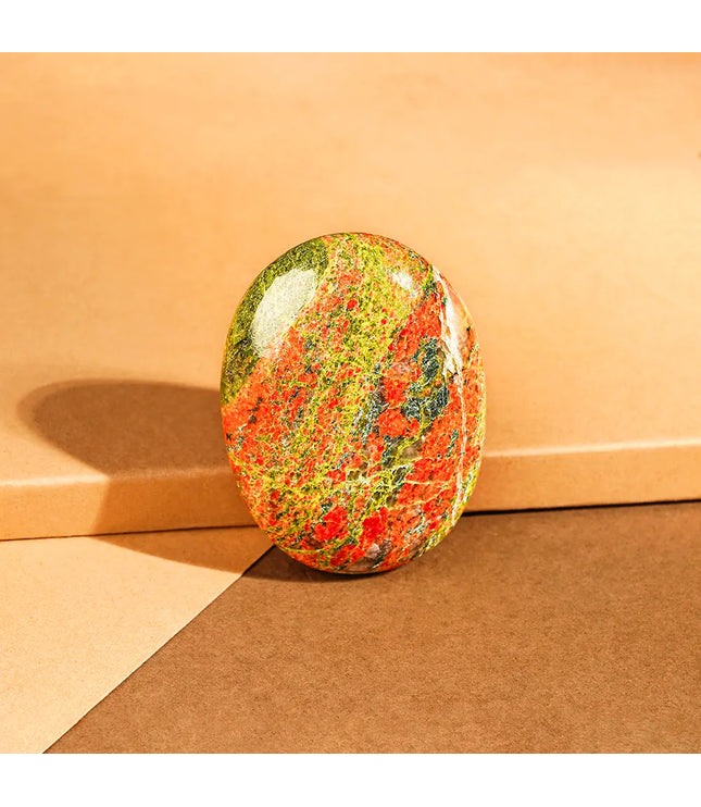 Unakite Palm Stone