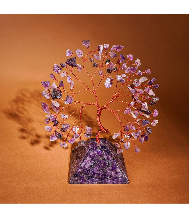 Amethyst Pyramid Base Tree