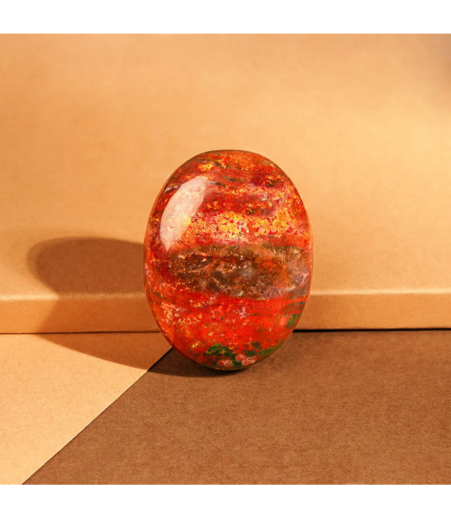 Red Jasper Palm Stone