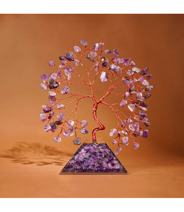 Amethyst Pyramid Base Tree
