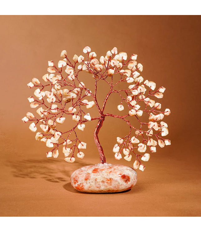 Sun Stone Palm Stone Base Tree