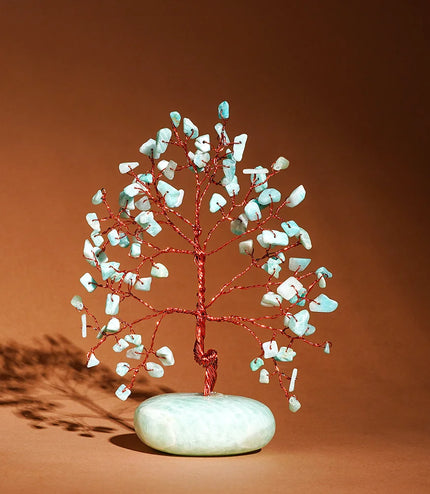 Amazonite Palm Stone Base Tree