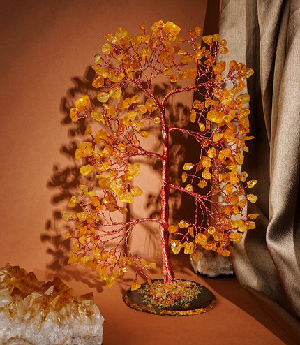 Citrine Slice Base Tree