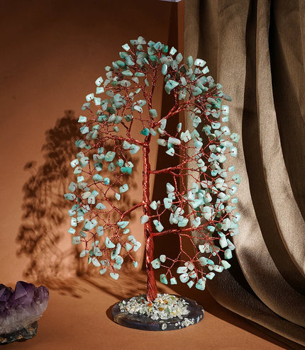 Amazonite Slice Base Tree