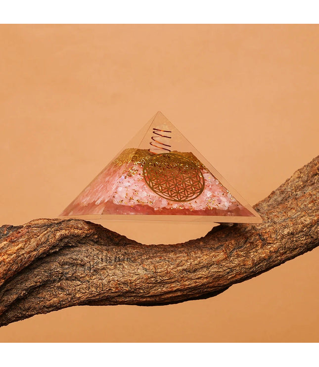 Rose Quartz Orgonite Pyramid