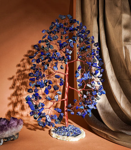 Lapis Lazuli Slice Base Tree