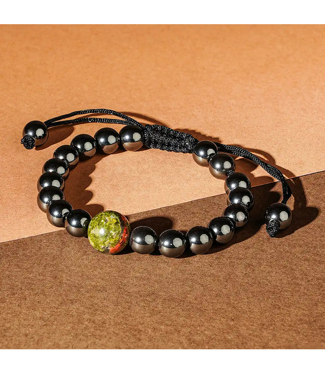 Hematite & Unakite Bracelet