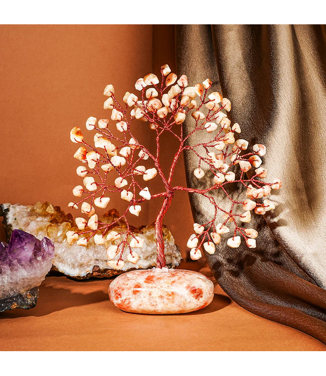 Sun Stone Palm Stone Base Tree