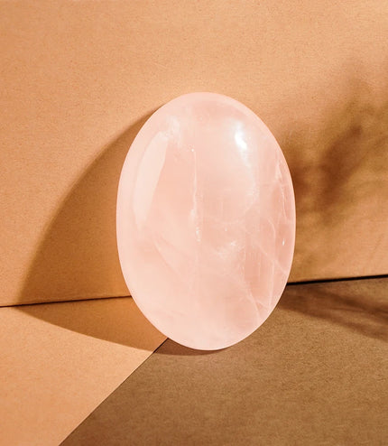 Rose Quartz Palm Stone