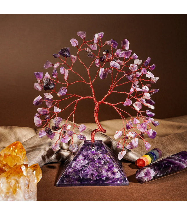 Amethyst Pyramid Base Tree
