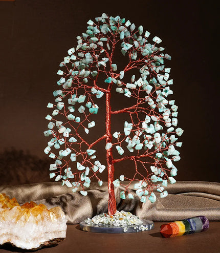 Amazonite Slice Base Tree