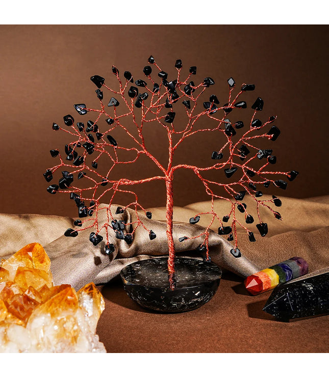 Black Obsidian Orgone Base Tree