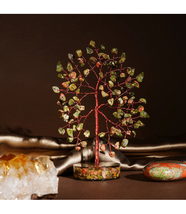 Unakite Orgone Base Tree