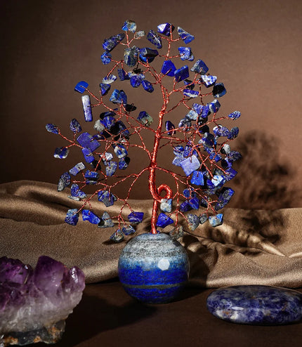Lapis Lazuli  Ball Base Tree