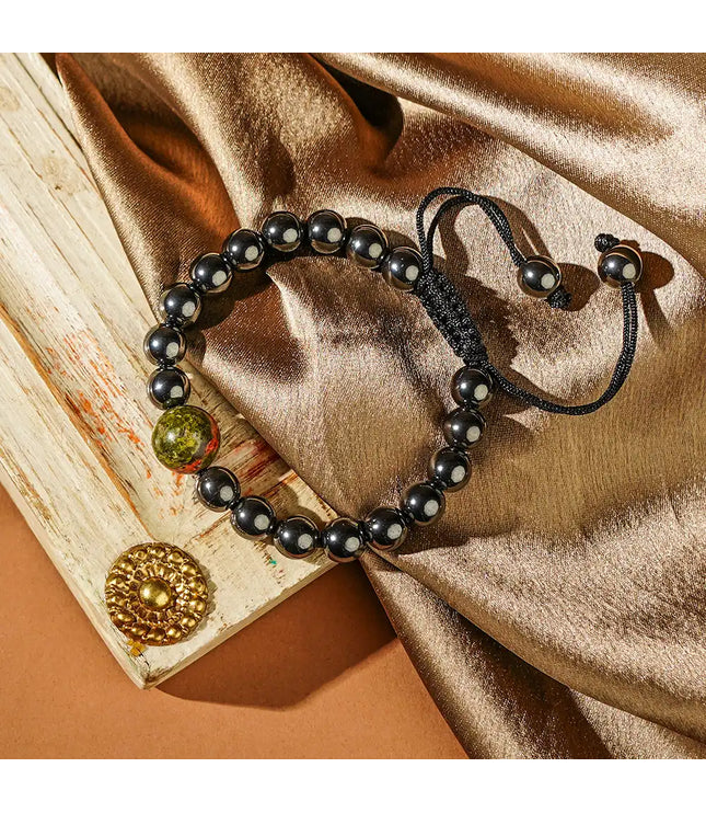Hematite & Unakite Bracelet