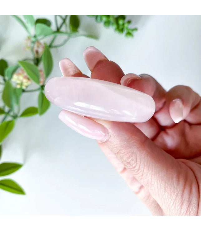 Rose Quartz Palm Stone