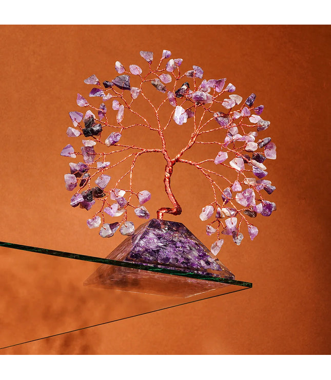 Amethyst Pyramid Base Tree
