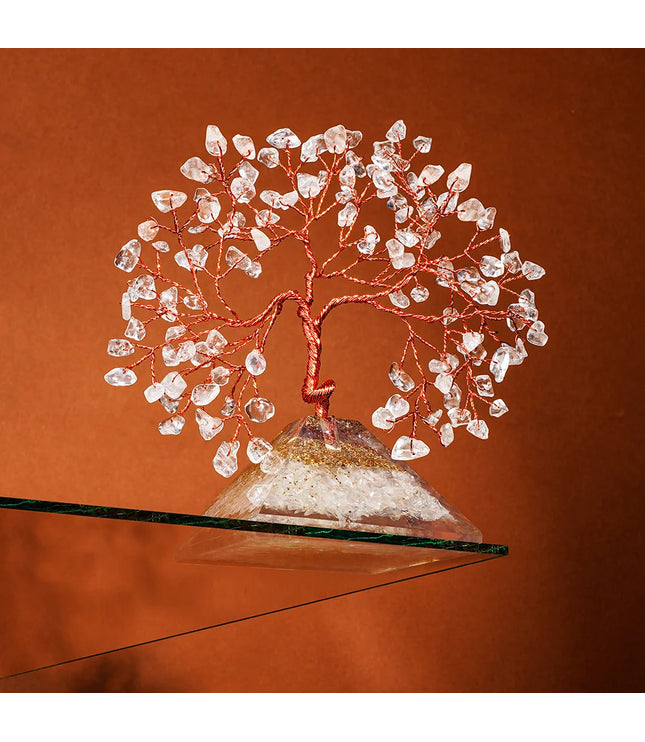 Clear Quartz Pyramid Base Tree