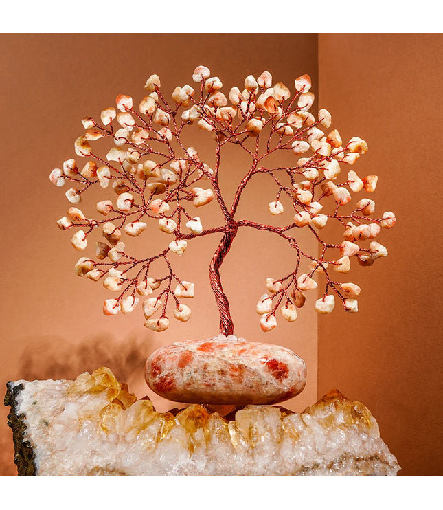 Sun Stone Palm Stone Base Tree