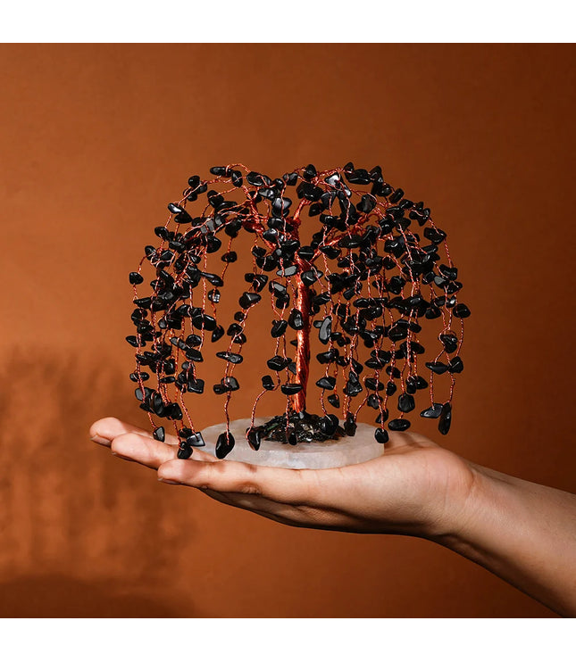 Black Obsidian Willow Tree