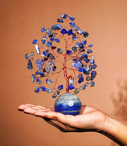 Lapis Lazuli  Ball Base Tree