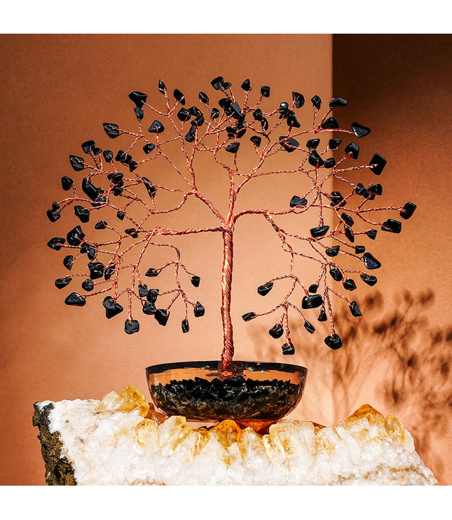 Black Obsidian Orgone Base Tree