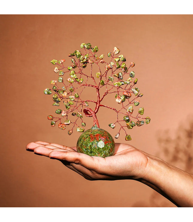 Unakite Ball Base Tree