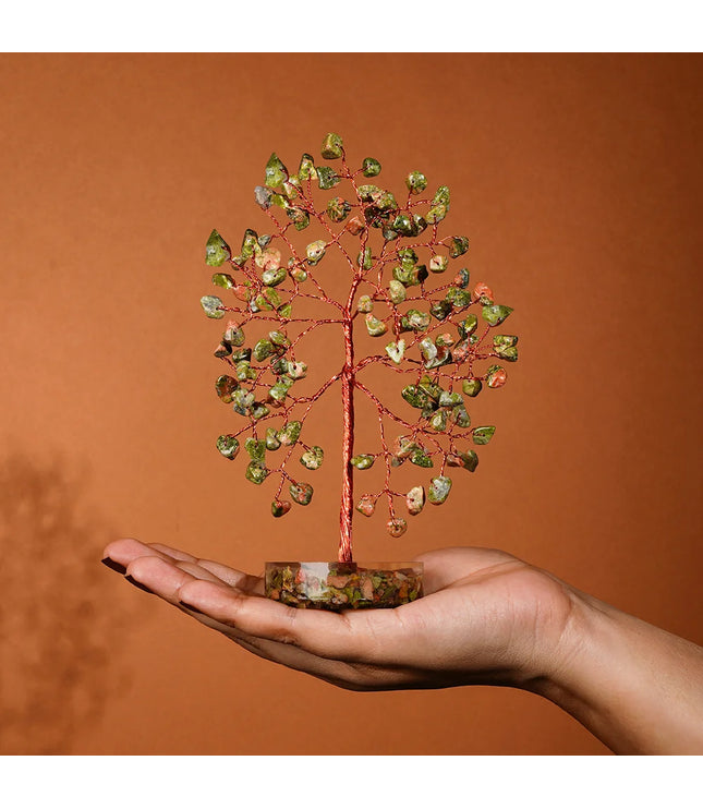 Unakite Orgone Base Tree