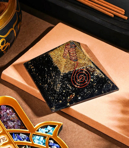 Black Tourmaline Orgonite Pyramid