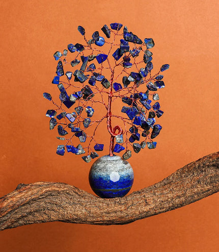 Lapis Lazuli  Ball Base Tree
