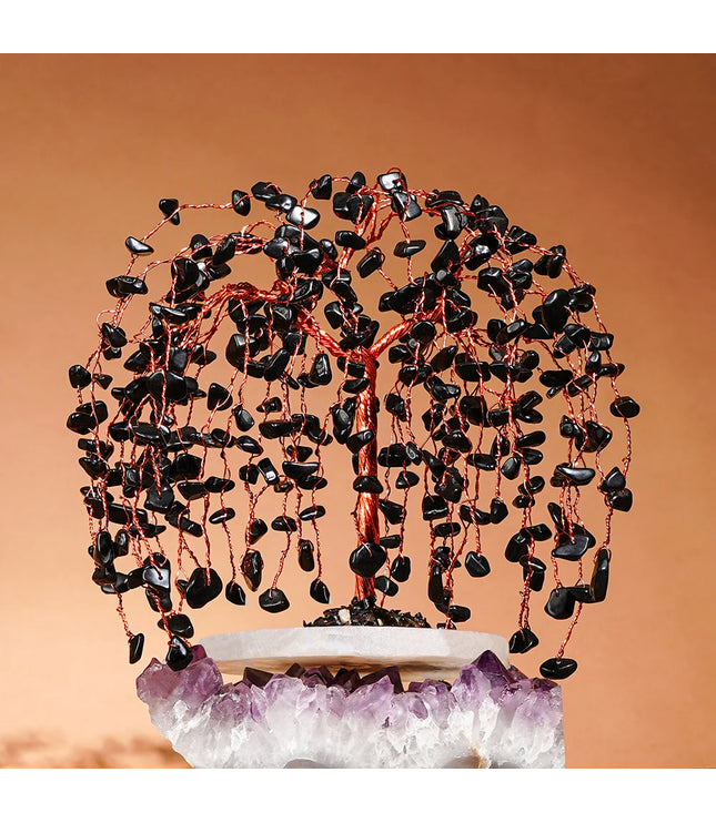 Black Obsidian Willow Tree