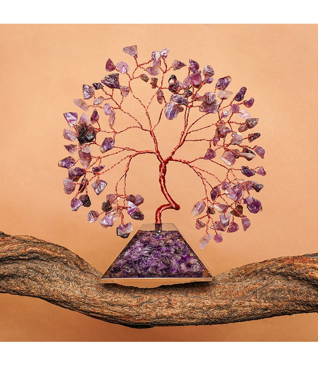 Amethyst Pyramid Base Tree