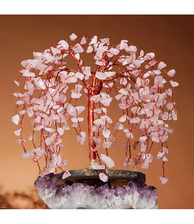 Rose Quartz Willow Tree