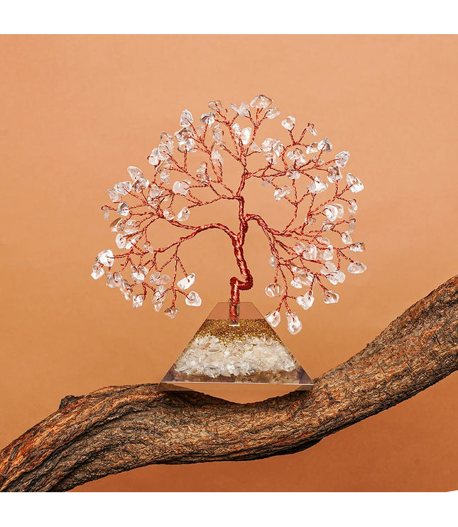 Clear Quartz Pyramid Base Tree