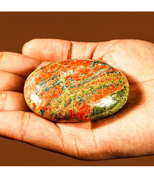 Unakite Palm Stone