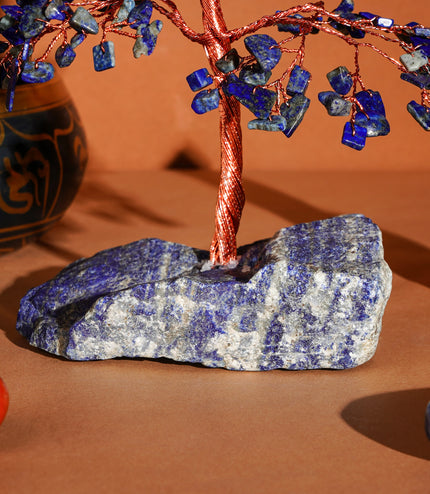 Lapis Lazuli Stone Base Tree