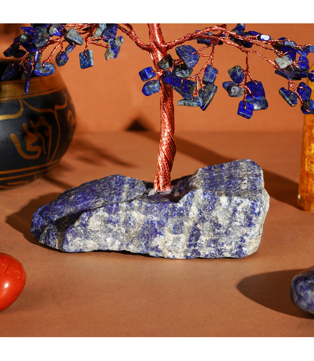 Lapis Lazuli Stone Base Tree