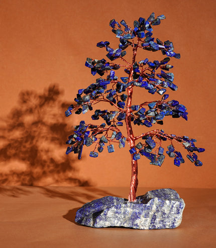 Lapis Lazuli Stone Base Tree