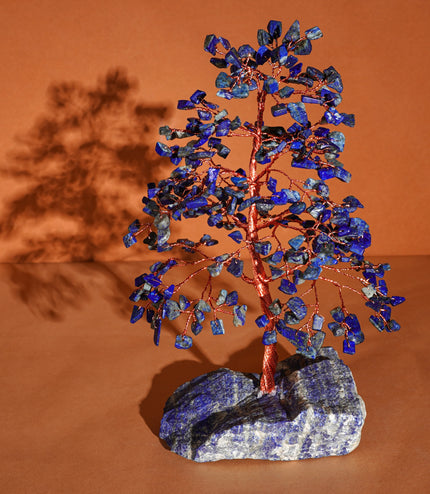 Lapis Lazuli Stone Base Tree