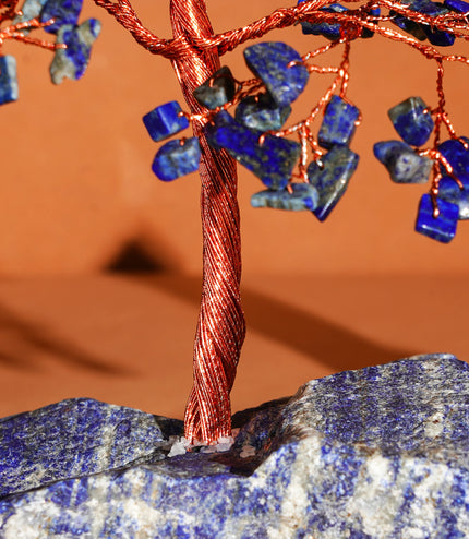 Lapis Lazuli Stone Base Tree