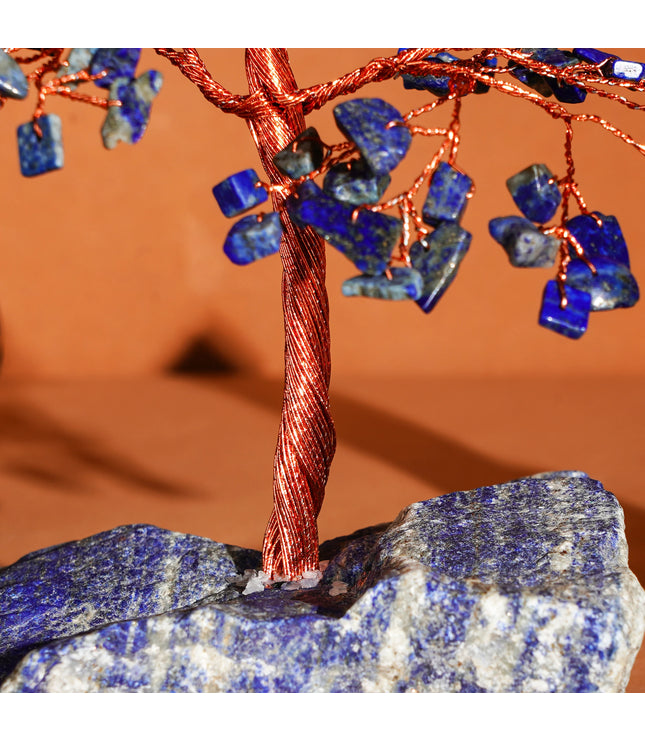 Lapis Lazuli Stone Base Tree