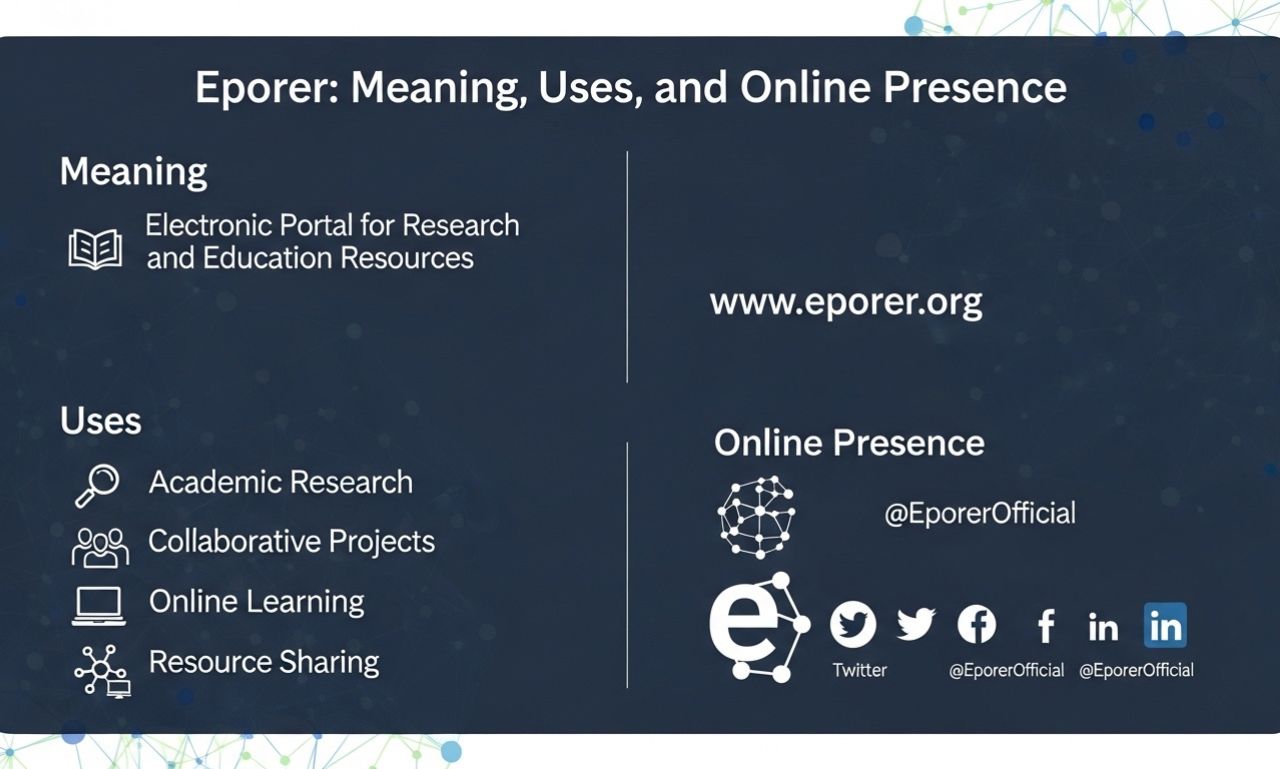 Eporer: Meaning, Uses, and Online Presence