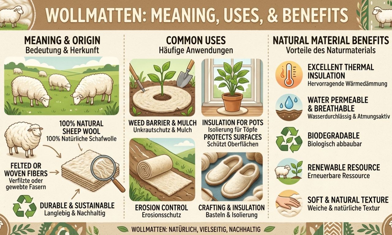 Wollmatten: Meaning, Uses, and Natural Material Overview